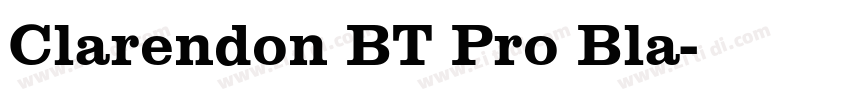 Clarendon BT Pro Bla字体转换